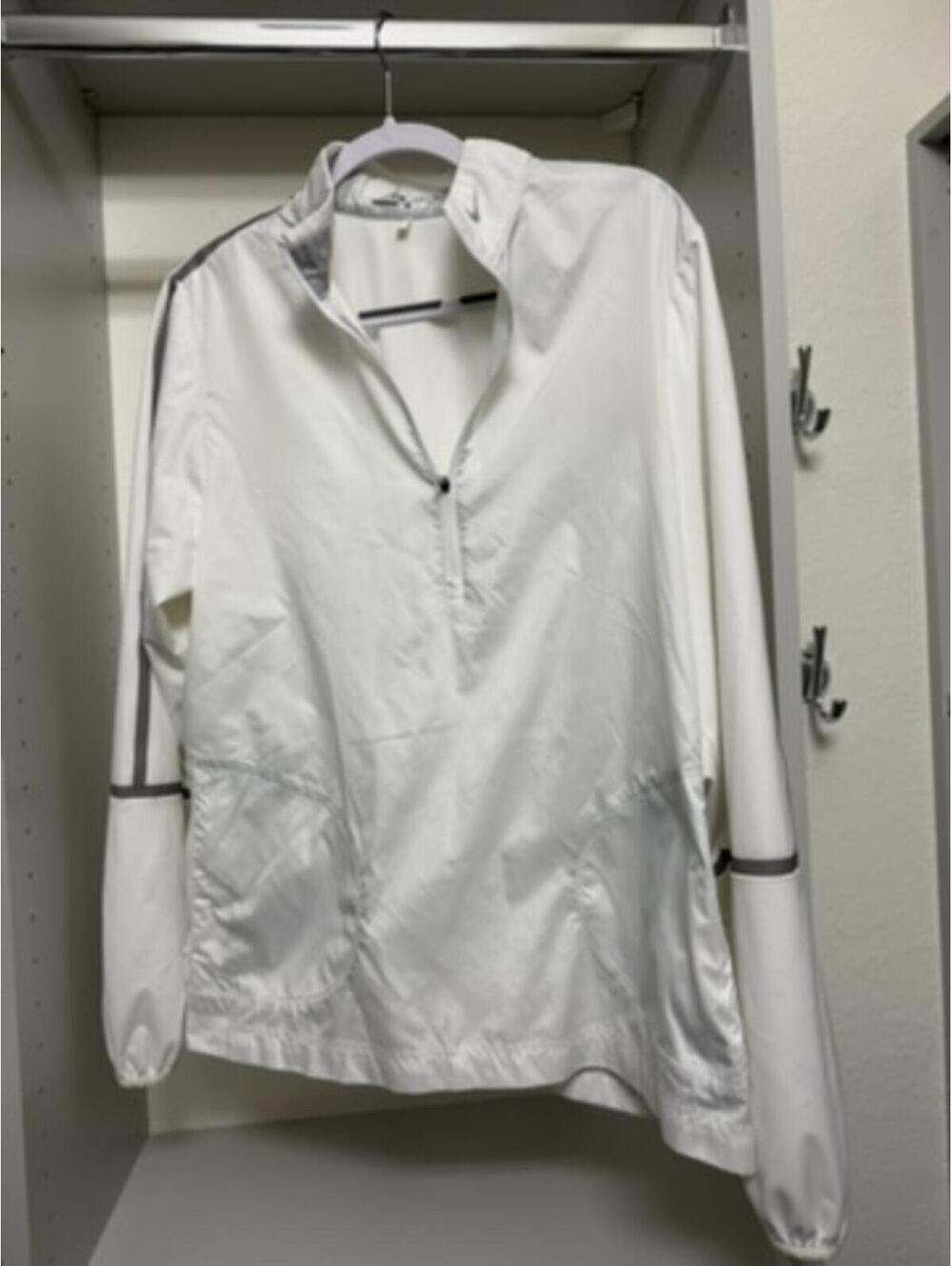 Nike Golf White Long Sleeve Pullover Jacket XL